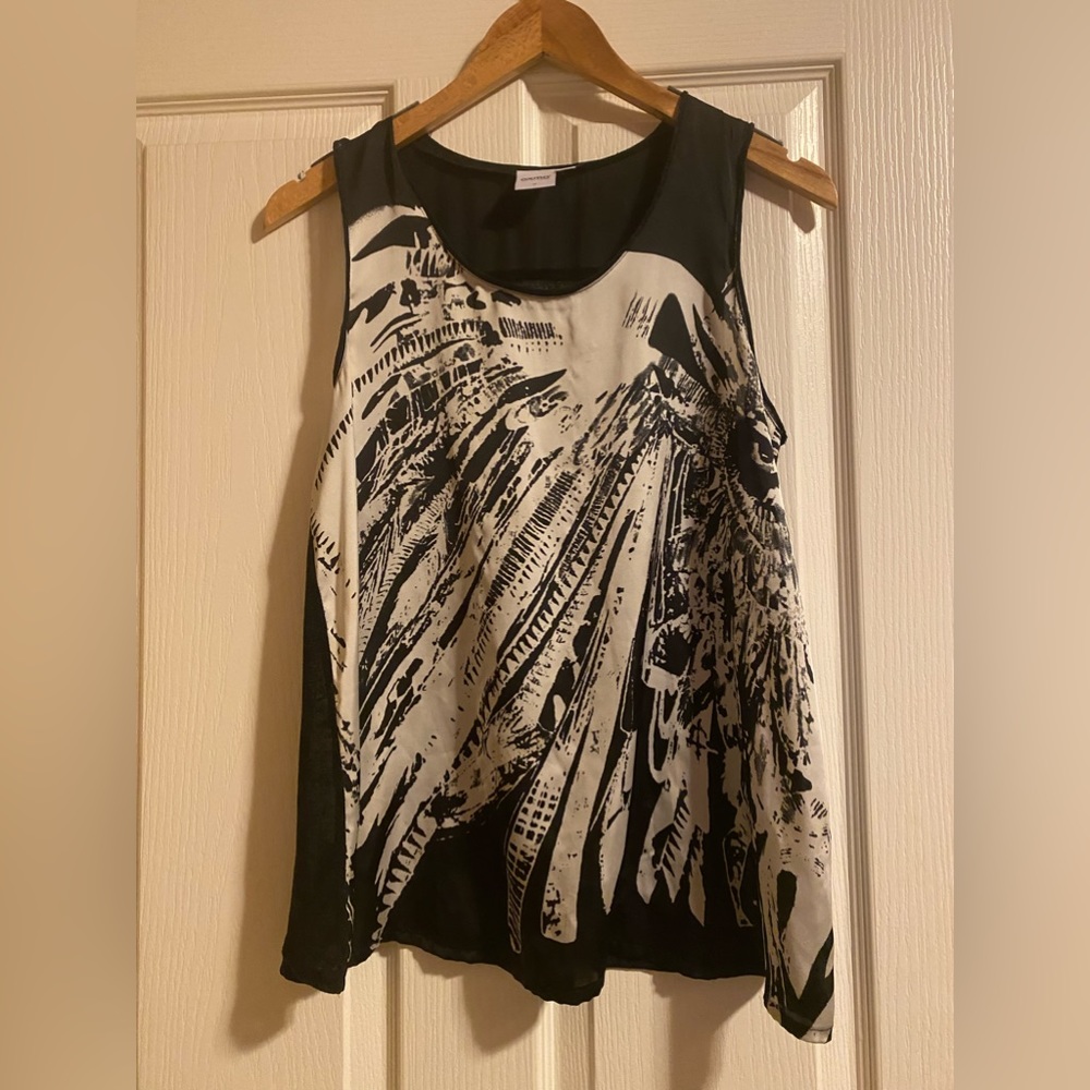 Black and white tank top